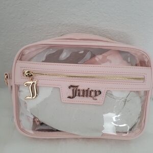 Juicy Couture Pink Transparent Crossbody Bag Set
